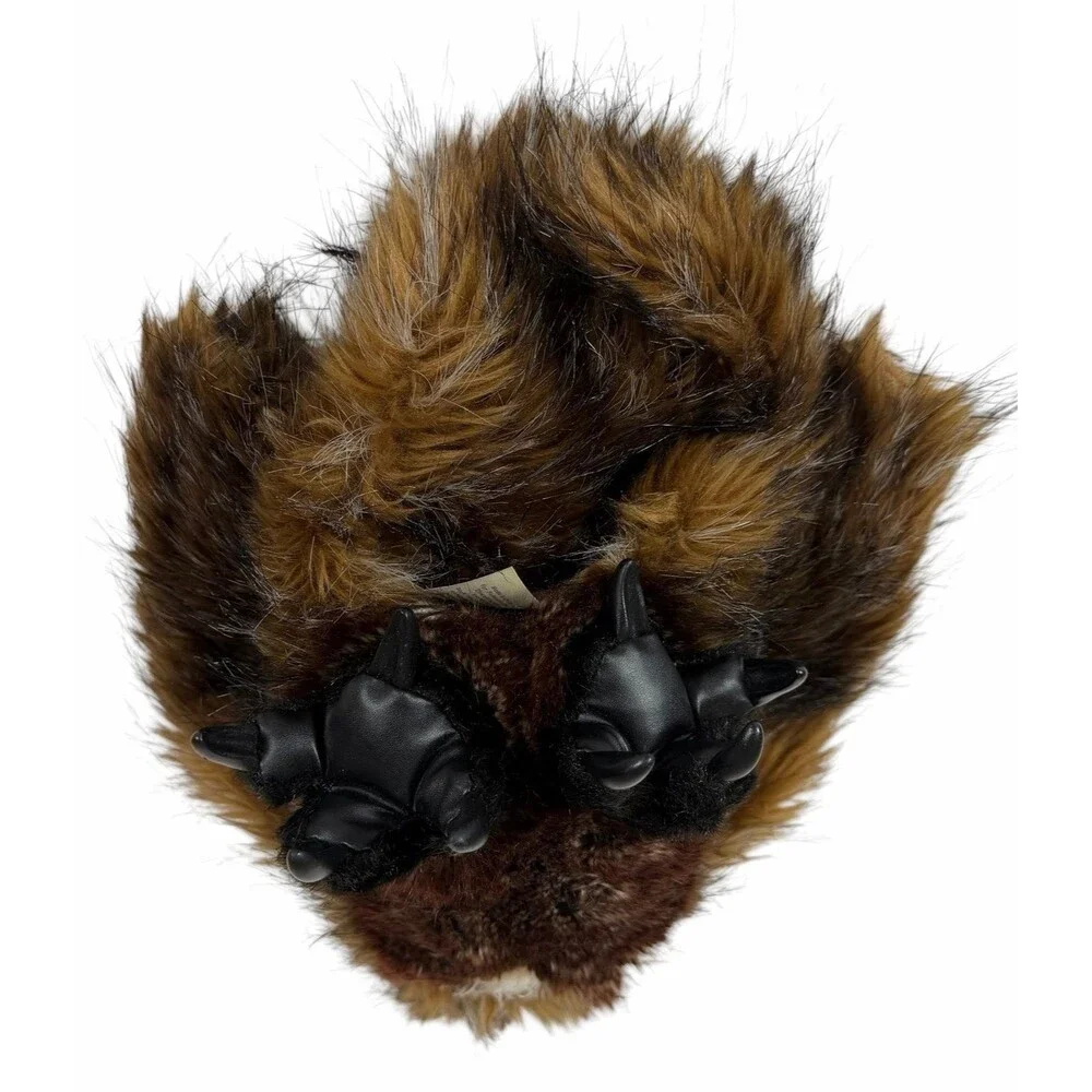 Folkmanis Puppets Great Horned Owl Brown With Rotating Head and Closes Eyes